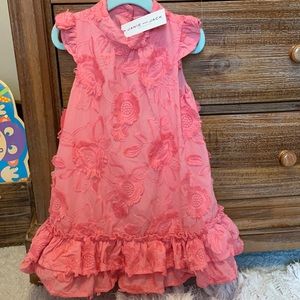FIRM PRICE Janie and jack embroidered tiered dress NWT